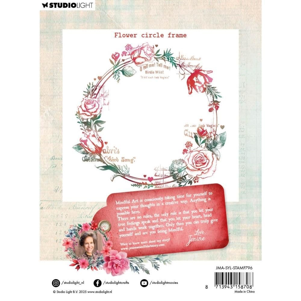 Studio Light Jenine s Mindful Art Clear Stamp - Sending You Love ...
