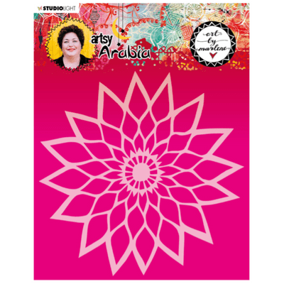 Studio Light Mask Stencil Art By Marlene Artsy Arabia Nr. 12 Radiant