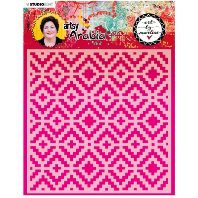 Studio Light Mask Stencil Art By Marlene Artsy Arabia Nr. 14 Patterned Rug
