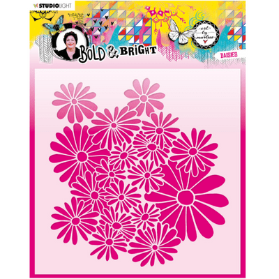 Studio Light Mask Stencil Art By Marlene Bold & Bright Nr. 64 - Daisies