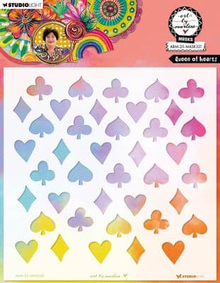Studio Light Mask Stencil Art By Marlene Nr. 321 - Queen of Hearts