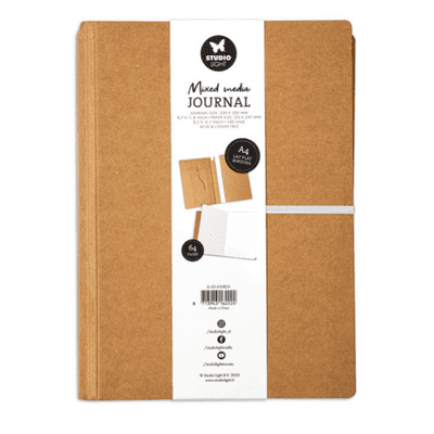 Studio Light Mixed Media Journal - Lay Flat Binding A4