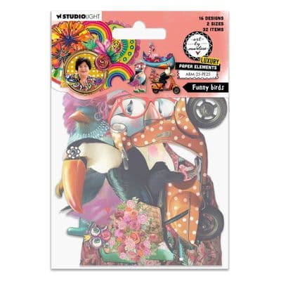 Studio Light Paper Elements - Art by Marlene - Nr.25 - Funny Birds