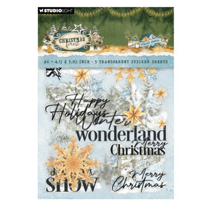 Studio Light Transparent Stickers Elements & Texts  - Christmas Forest
