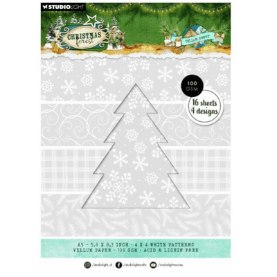 Studio Light Vellum Paper Pad Christmas Forest nr. 479