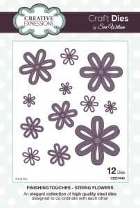 Sue Wilson Craft Dies - Finishing Touches - String Flowers