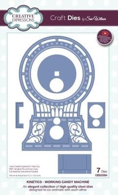 Sue Wilson Craft Dies - Kinetics Collection - Working candy Machine Die  - CED22004