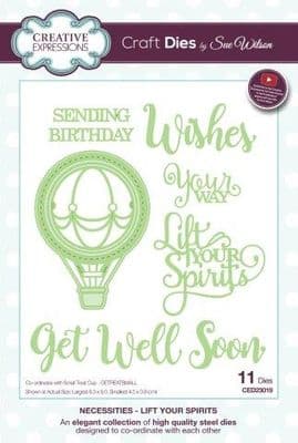 Sue Wilson Craft Dies - Necessities - Lift Your Spirits – CED23019