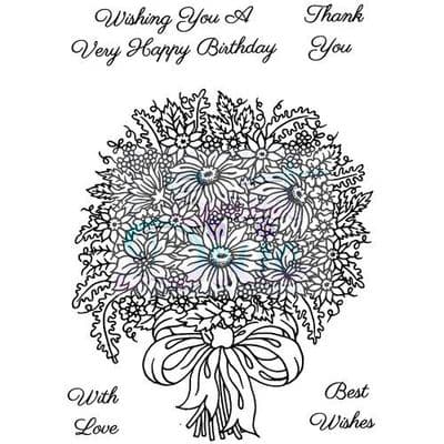 Sweet Dixie Clear Stamp - Floral Bouquet