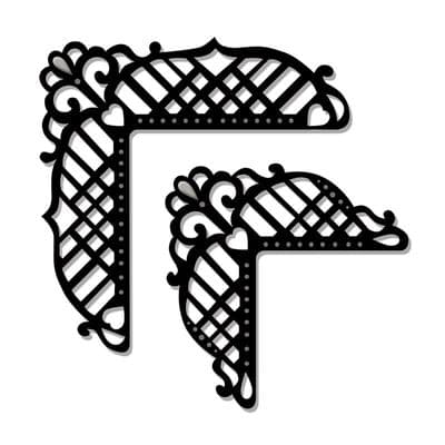 Sweet Dixie Cutting Die - Lattice Corner - SDD128