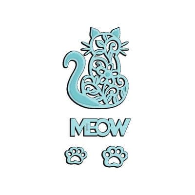 Sweet Dixie Cutting Die - Meow Cat - SDD140