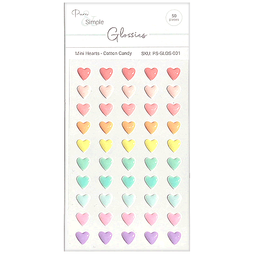 Sweet Hunni Designs Glossies Mini Hearts - Cotton Candy