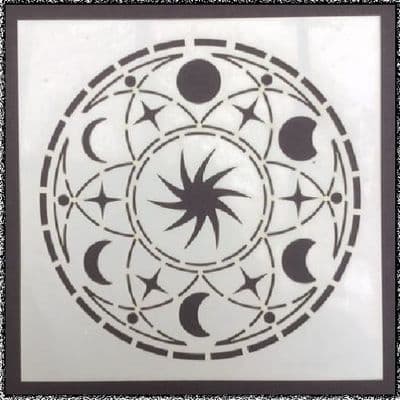 Tando Creative Fiona Randall Celestial Stencil - Mandala Moon