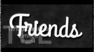 Tando Greyboard Word - Friends
