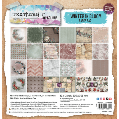 Text{ures} by Lou Collins 12x12 Paper - Winter in Bloom