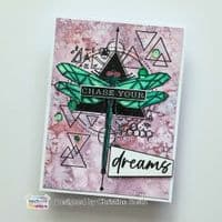 Text{ures} by Lou Collins Clear Stamp Set - Dragonfly Dreams -  Geometrics Dragonfly