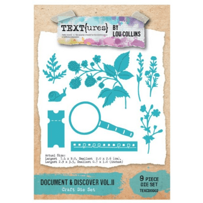 Text{ures} by Lou Collins Craft Die - Beneath the Brambles Document and Discover Vol. II