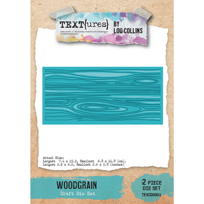 Text{ures} by Lou Collins Craft Die - Beneath the Brambles Woodgrain