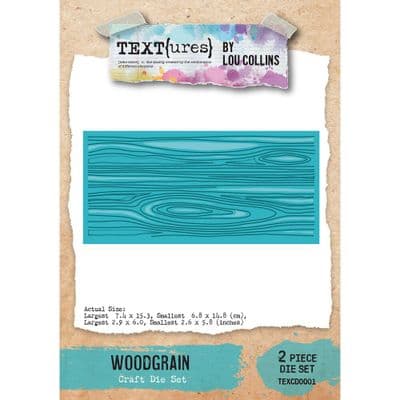 Text{ures} by Lou Collins Craft Die Set - Beneath the Brambles - Woodgrain