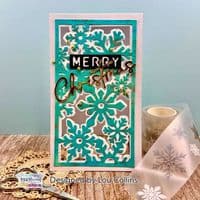 Text{ures} by Lou Collins Craft Die - Winter in Bloom Layered Snowflake Panel