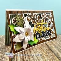 Text{ures} by Lou Collins Craft Die - Winter in Bloom Layered Snowflake Panel