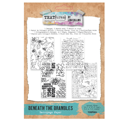 Text{ures} by Lou Collins Decoupage Paper - Beneath the Brambles