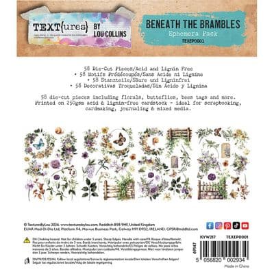Text{ures} by Lou Collins Ephemera Pack - Beneath the Brambles