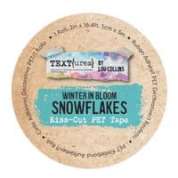 Text{ures} by Lou Collins Kiss-Cut PET Tape - Winter in Bloom Snowflakes
