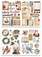 Text{ures} by Lou Collins Laser Cut - Winter in Bloom Wood and Words