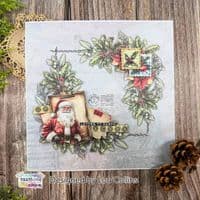 Text{ures} by Lou Collins Laser Cut - Winter in Bloom Wood and Words