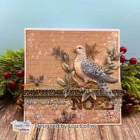 Text{ures} by Lou Collins Laser Cut - Winter in Bloom Wood and Words