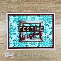 Text{ures} by Lou Collins Layering Stencils - Winter in bloom Snowflakes