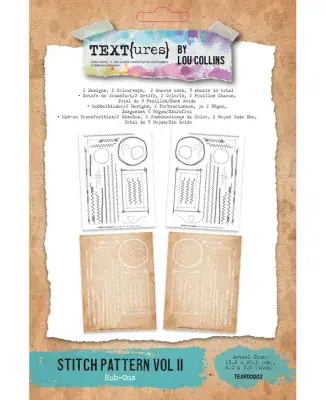 Text{ures} by Lou Collins Rub-On Transfer Set - Dragonfly Dreams Stitch Pattern