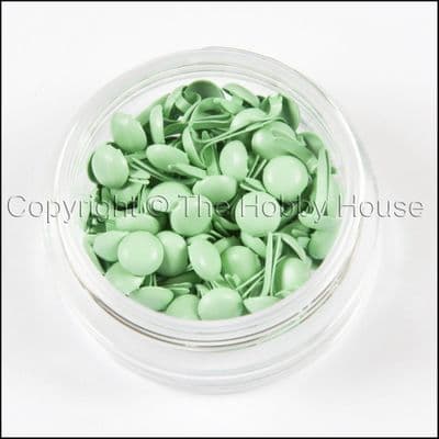 The Hobby House Mini Round Brads - Cool Green - HHMB011