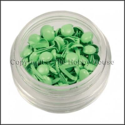 The Hobby House Mini Round Brads - Mint Green - HHMB036