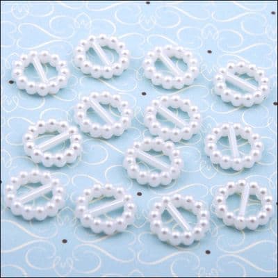 The Hobby House - Pearl Ribbon Sliders – Round – HHRS020