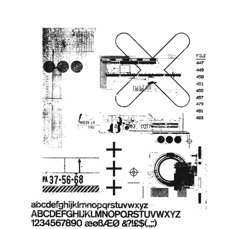 Tim Holtz Cling Mount Stamp Set - Glitch 2 - CMS404