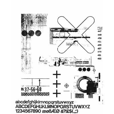 Tim Holtz Cling Mount Stamp Set - Glitch 2 - CMS404