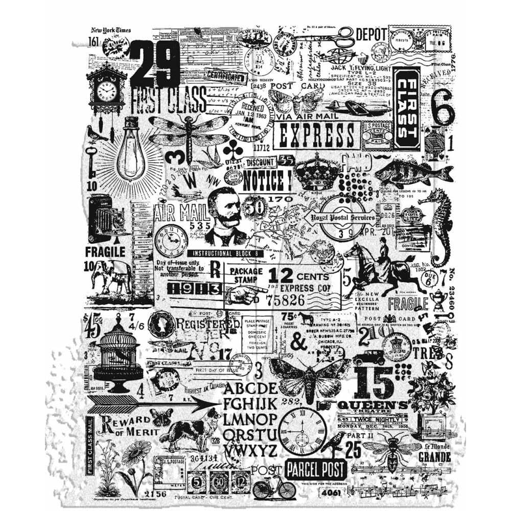 Stampers Anonymous Cling Components Stamps Flutter (COM022