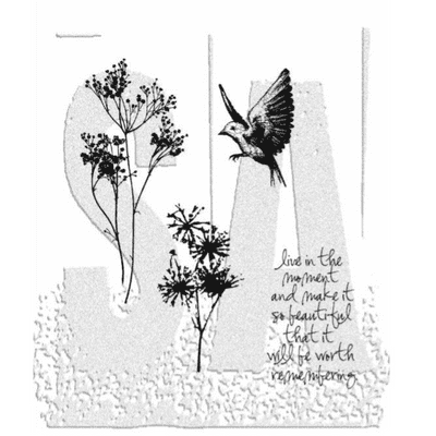 Tim Holtz Cling Mount Stamp Set - Nature's Moments - CMS001