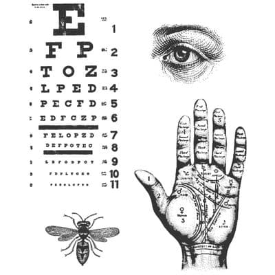 Tim Holtz Cling Mount Stamp Set - Oddities - CMS083