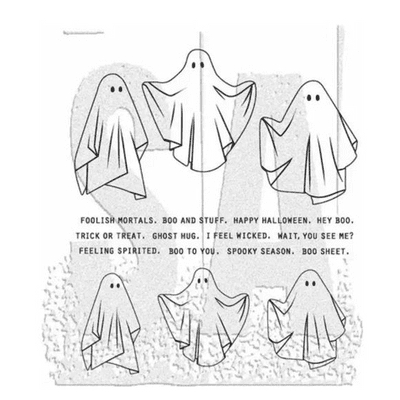 Tim Holtz Cling Mount Stamp Set - Spooky Spirits - CMS492