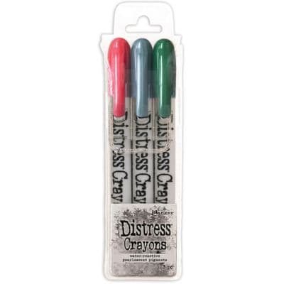 Tim Holtz - Distress Crayons Pearl - Holiday Set #1