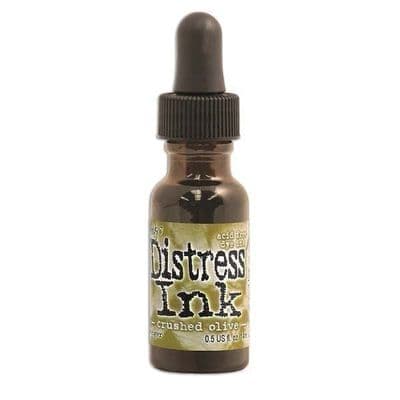 Tim Holtz Distress Ink Re-Inker - Crushed Olive