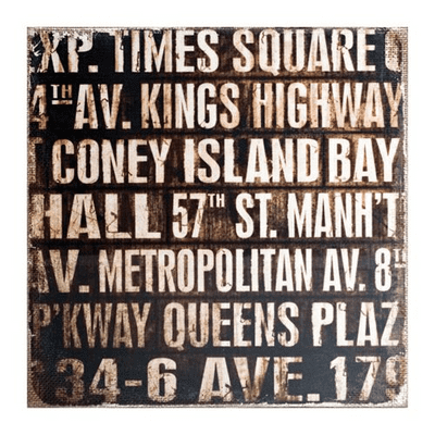 Tim Holtz® District Market - 12x12 Burlap Panel - Subway