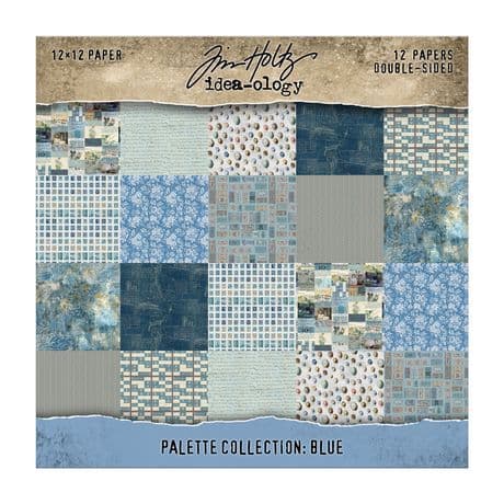 Tim Holtz® Idea-Ology™ - 12x12 Paper Palette Collection - Blue