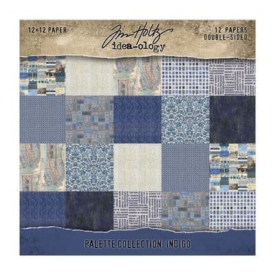 Tim Holtz® Idea-Ology™ - 12x12 Paper Palette Collection - Indigo