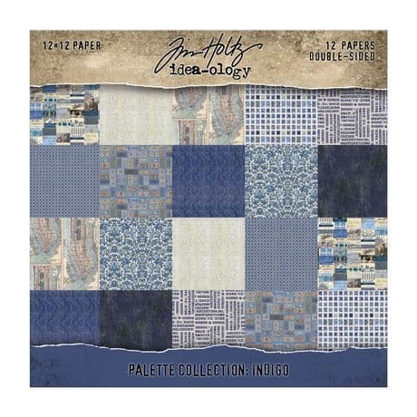Tim Holtz® Idea-Ology™ - 12x12 Paper Palette Collection - Indigo