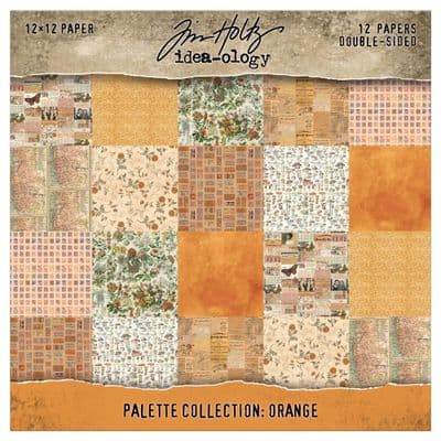 Tim Holtz® Idea-Ology™ - 12x12 Paper Palette Collection - Orange