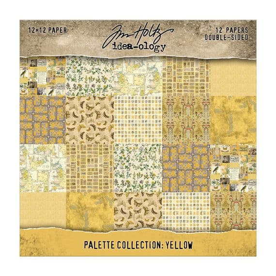 Tim Holtz® Idea-Ology™ - 12x12 Paper Palette Collection - Yellow